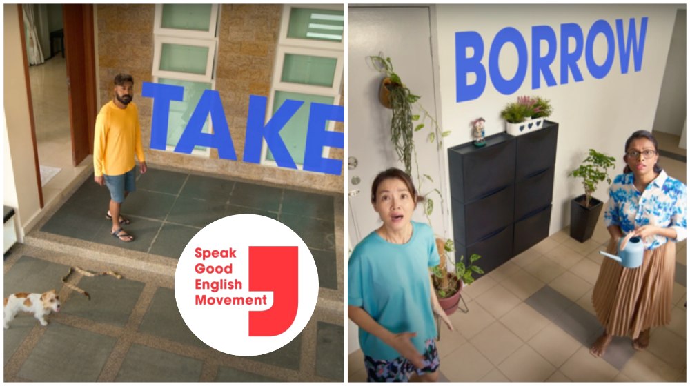 Speak Good English Movement campaign in 2013, providing English tips.