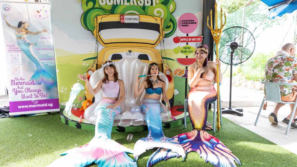 Get up close with "real" mermaids at Cosford Container Park's WKND MRKT: Mother's Day Edition this weekend.