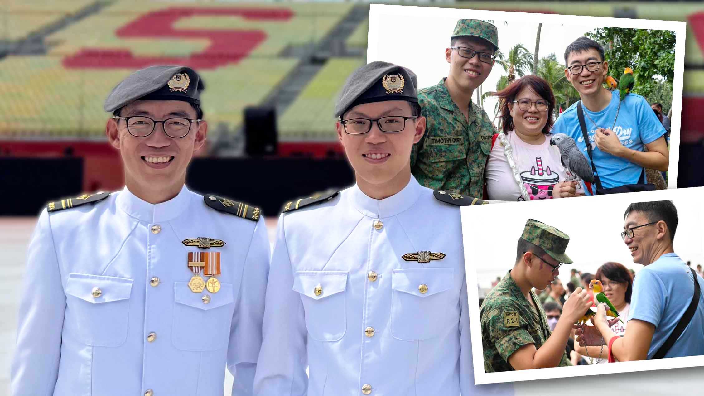 ME5 Jesper Quek and his son ME4A Timothy Quek will be flying the flag for the Singapore Armed Force's Digital and Intelligence Service at this year's National Day Parade.