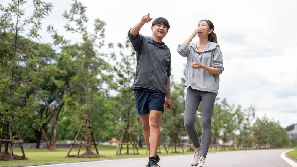 Couple jogging