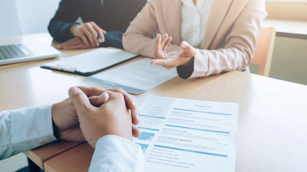 Meeting with boss at work