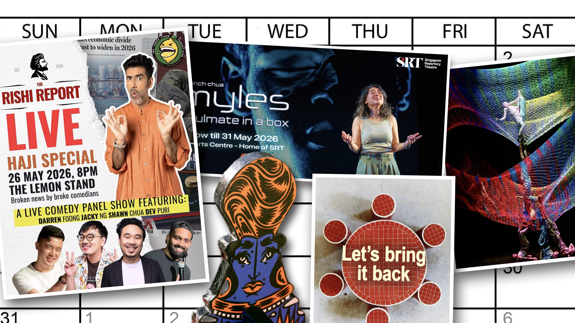 Need help deciding what to do in May? Here's our list of 10 things you can check out over the next week.