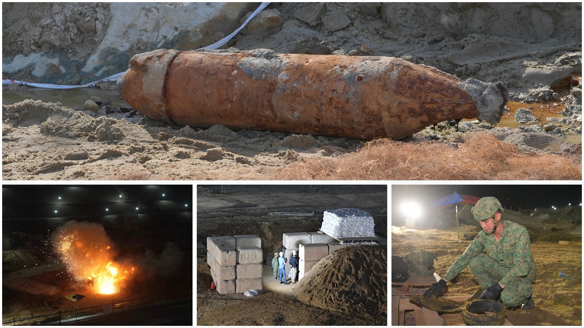 SAF WWII bomb tanah merah